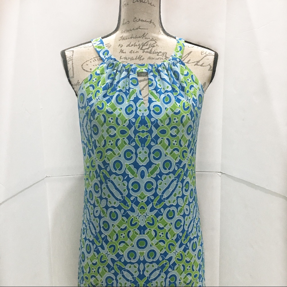 Halter neck Taylor Floral Keyhole Dress